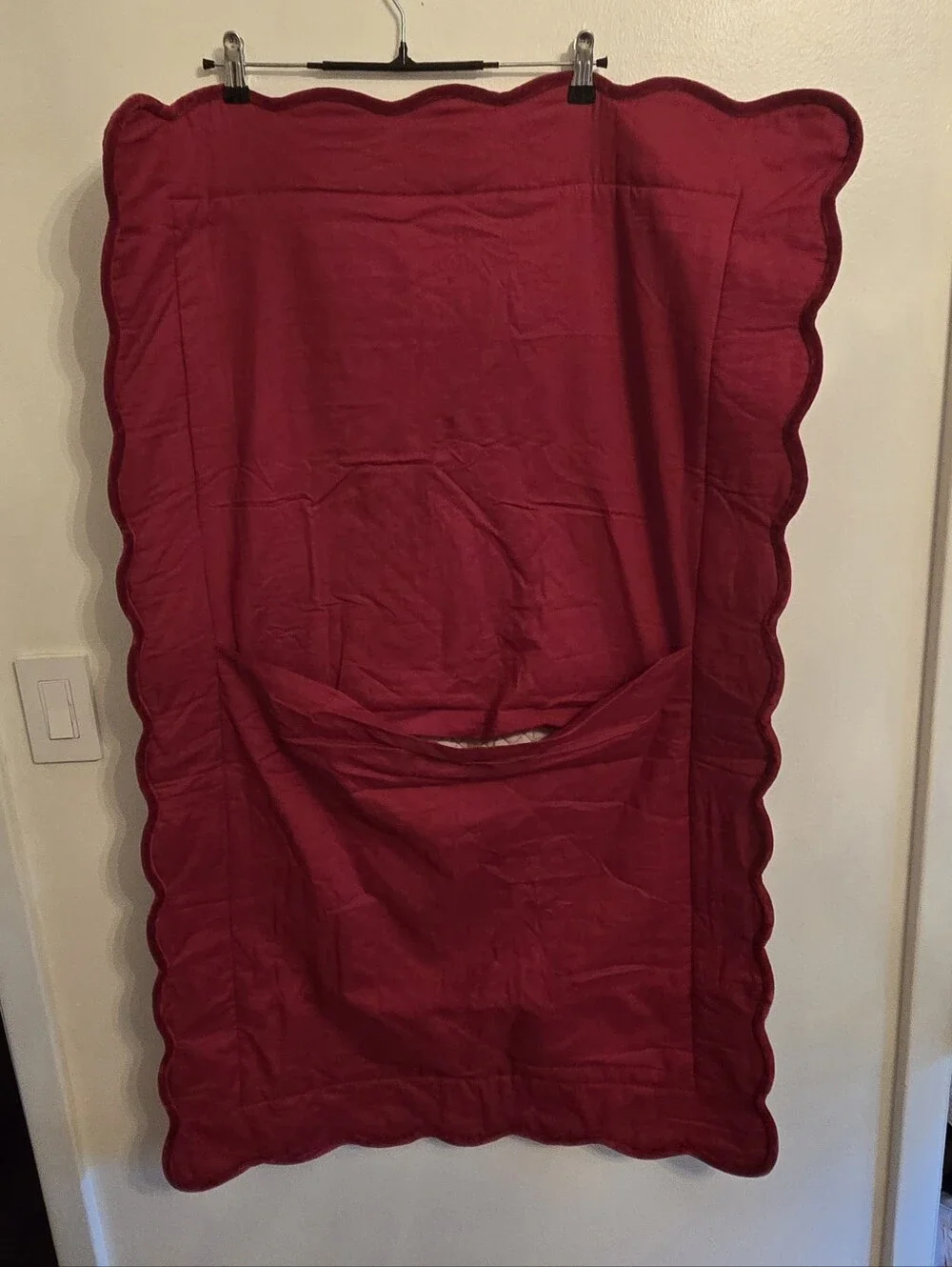Pottery Barn Ruby Red Velvet Sham King